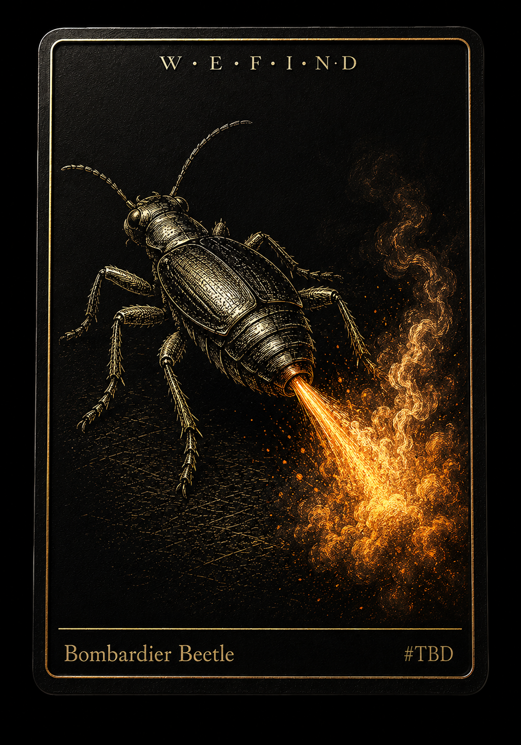 Bombardier Beetle Card Front